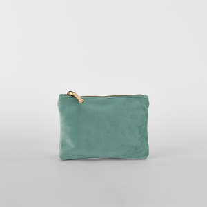 LARGE VELVET ACCESSORY BAG - JADE