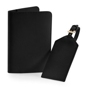 PASSPORT & LUGGAGE TRAVEL SET - BLACK