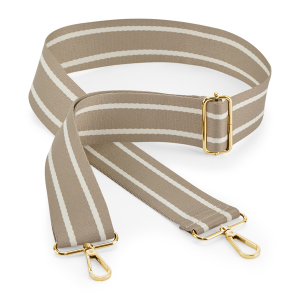 ADJUSTABLE BAG STRAP - TAUPE/OYSTER