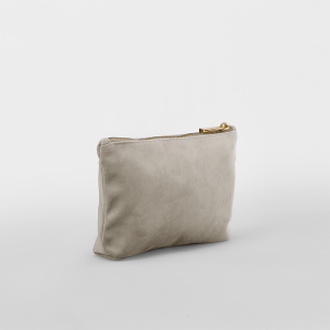 SMALL VELVET ACCESSORY BAG - MOONSTONE